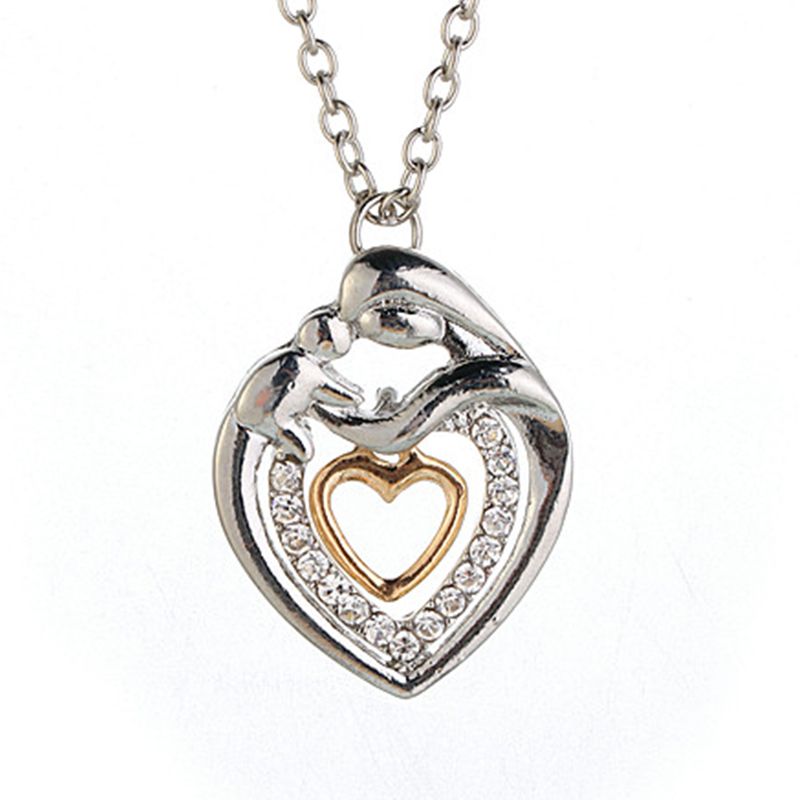 mom baby necklace
