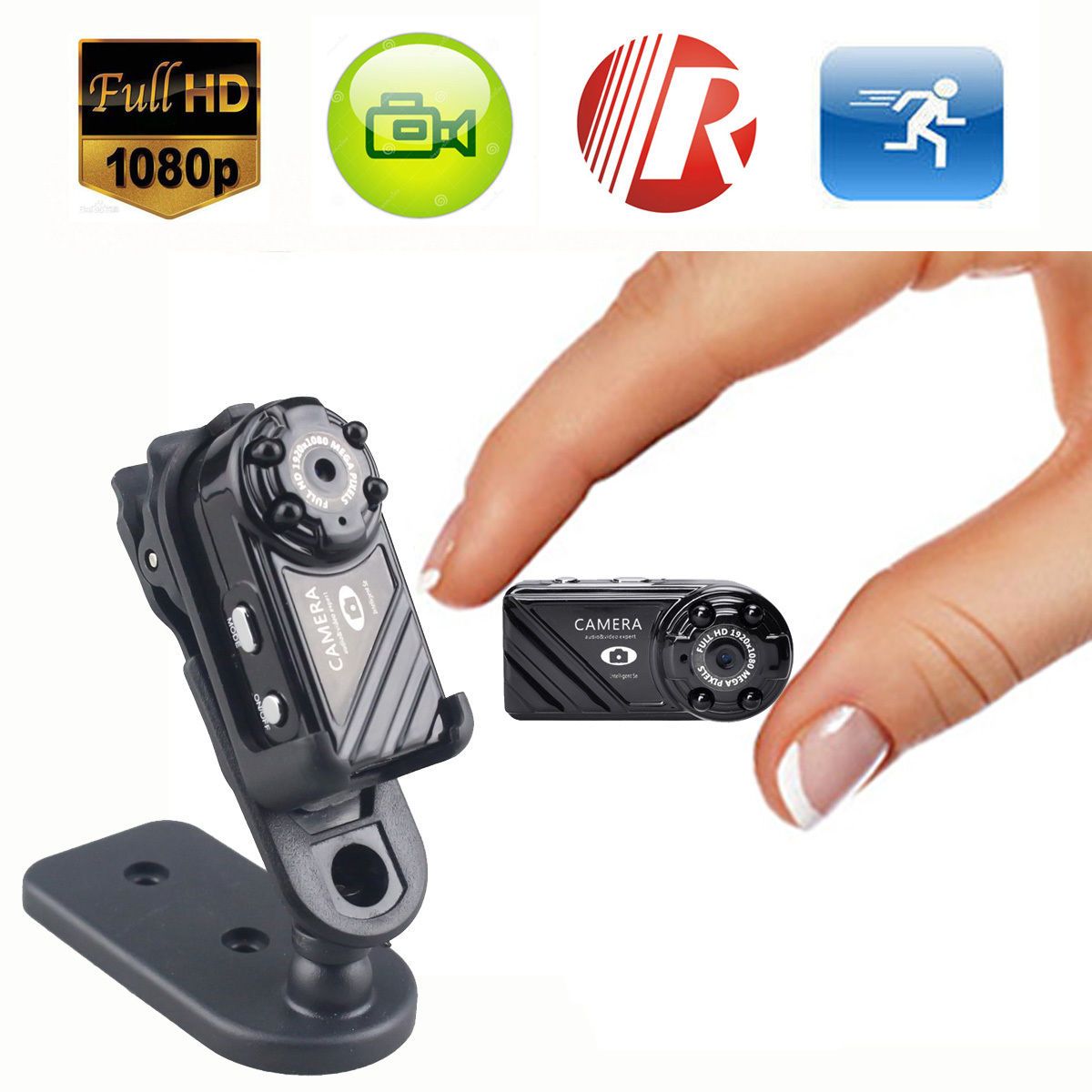 Full HD 1080P 12MP Spy Hidden Camera Mini DV Camcorder Digital Video