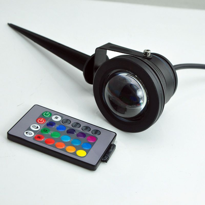 Compre Led Luz De Jardín DC12V 10W Subacuática RGB Lámpara De Césped