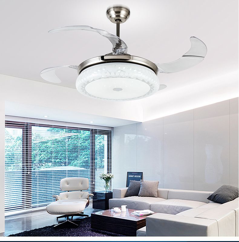 2019 Acrylic Ceiling Chandelier Fan Lights Led European Restaurant