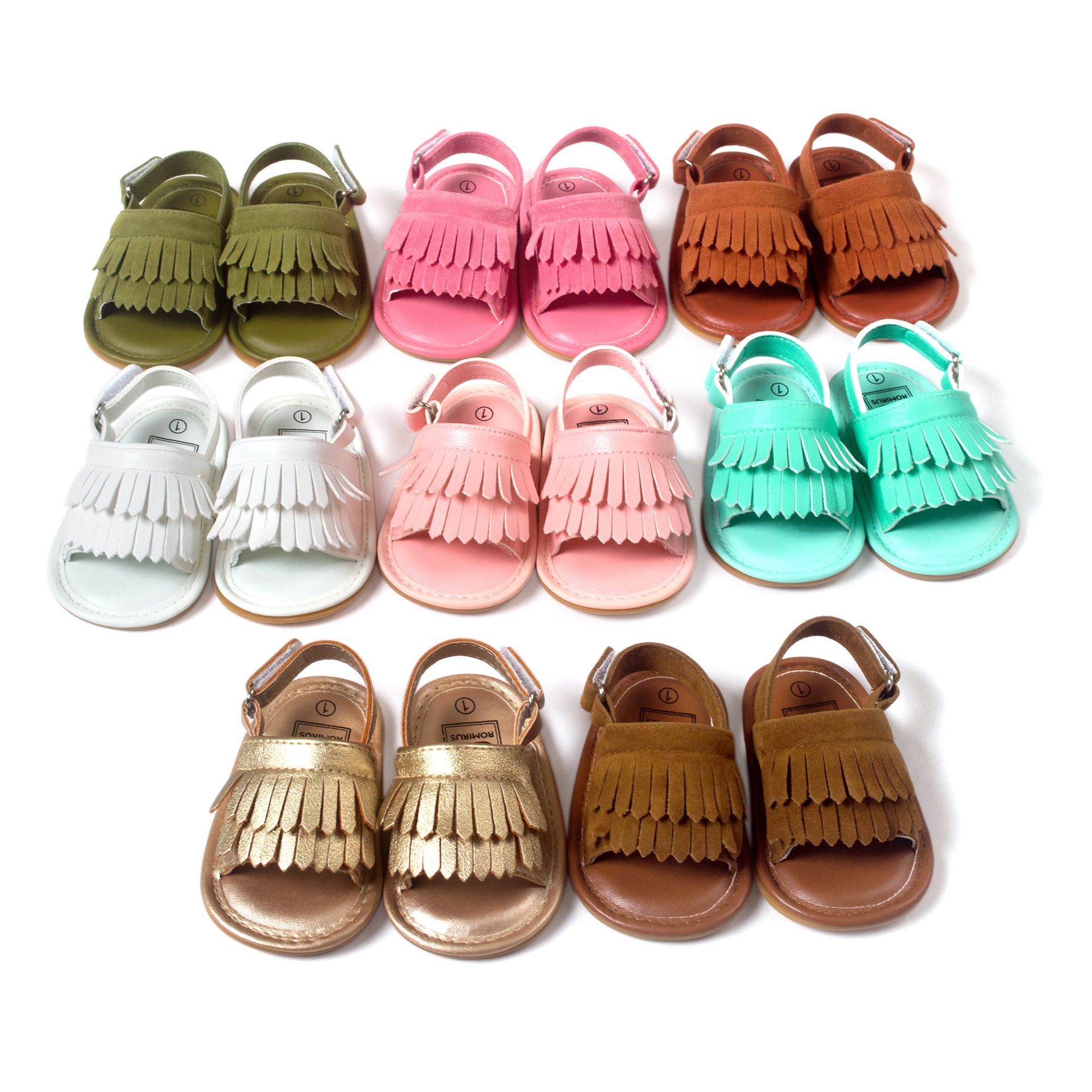 Baby Newborn Toddler Girls Kids First Walkers Fringed Moccasin Summer Sandals