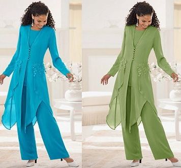 mother suits bride pant chiffon jacket piece promotion pieces guests trousers three dresses suit