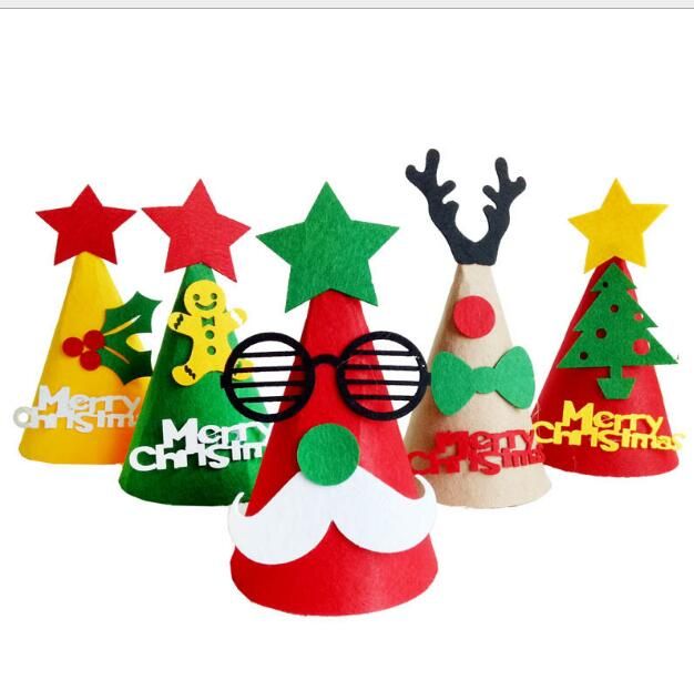 decorated christmas hats
