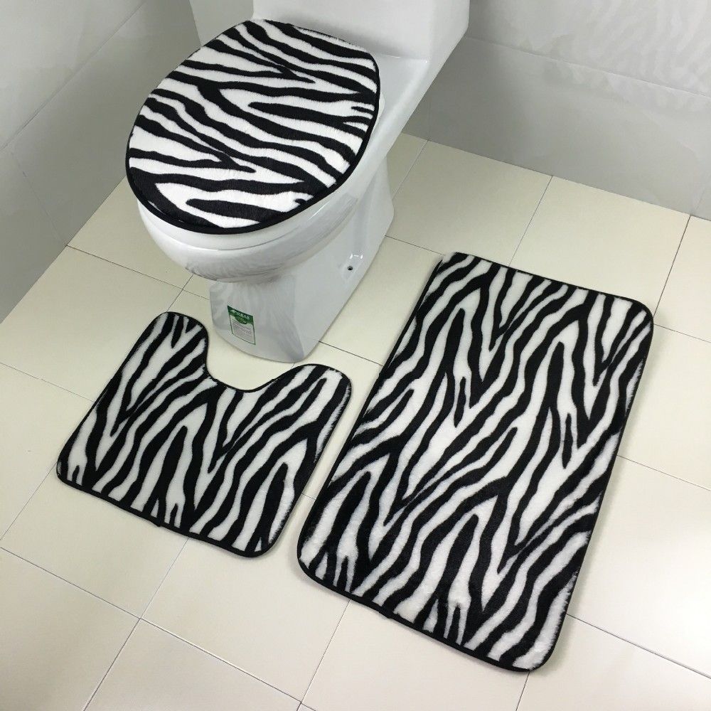 zebra print toilet seat
