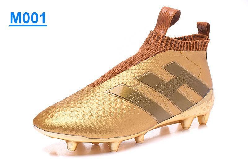 gold soccer boots