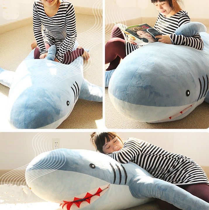 large shark stuffed animal