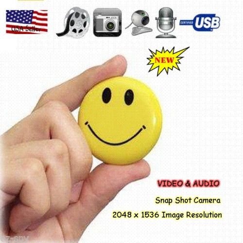 USA HD Mini Smile Face Spy Camera Cam Hidden Cam DVR Video Recorder Camcorder USA HD Mini Smile Face Spy Camera Cam Hidden Cam DVR Video Recorder Camcorder