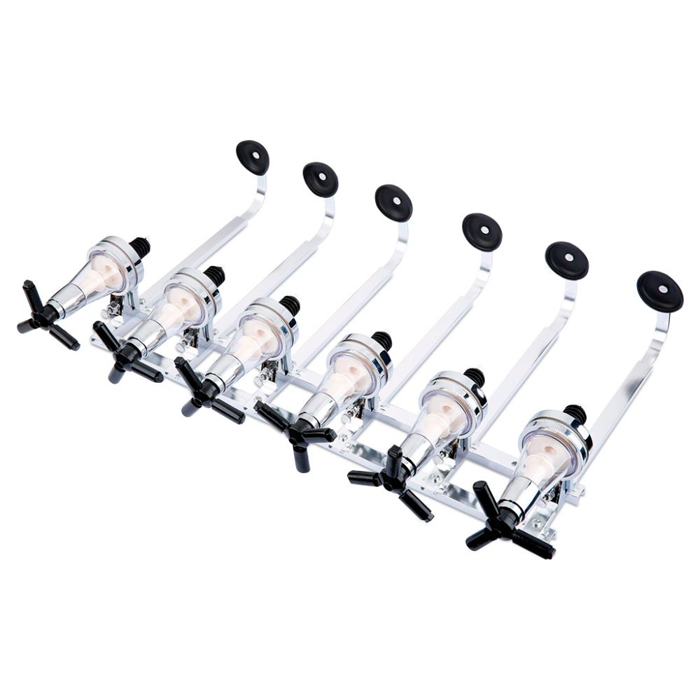 Liquor Dispenser Wall Mounted 6 Station Bottles Bar Butler Drinking Pourer Tools