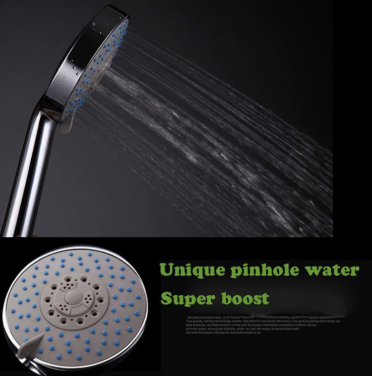 For High Quality Super Supercharged 300/% Handheld Rain Shower Head Water Saving