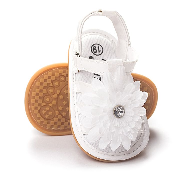 Flor bebé sandalias niño suaves mocasines para moccs zapatos para bebés suela de