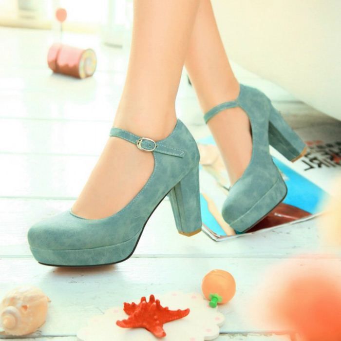 wide foot strap heels