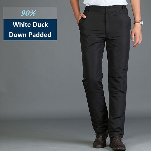 Acquistare Pantaloni Invernali Imbottiti Invernali Da Uomo A Vita Alta  Pantaloni Da Lavoro Invernali Da Uomo Caldi Bianchi Imbottiti In Piuma Doca  Neri PT 137 Economico | Consegna Veloce E Qualità | DHgate Italy