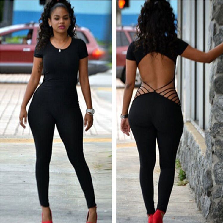 black full length jumpsuit