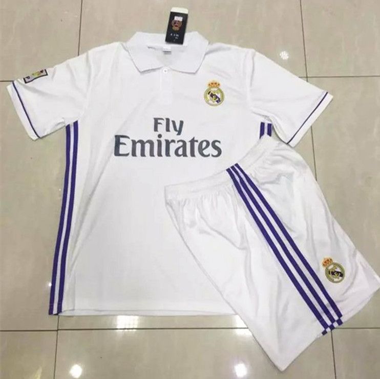 real madrid jersey and shorts