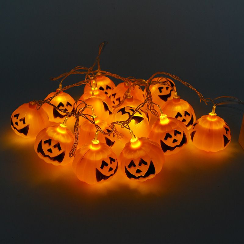 10 LED Pumpkin String Fairy Lights Lantern Party Home Props Halloween Decoration 