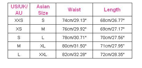 Mens Pants Size Chart Us