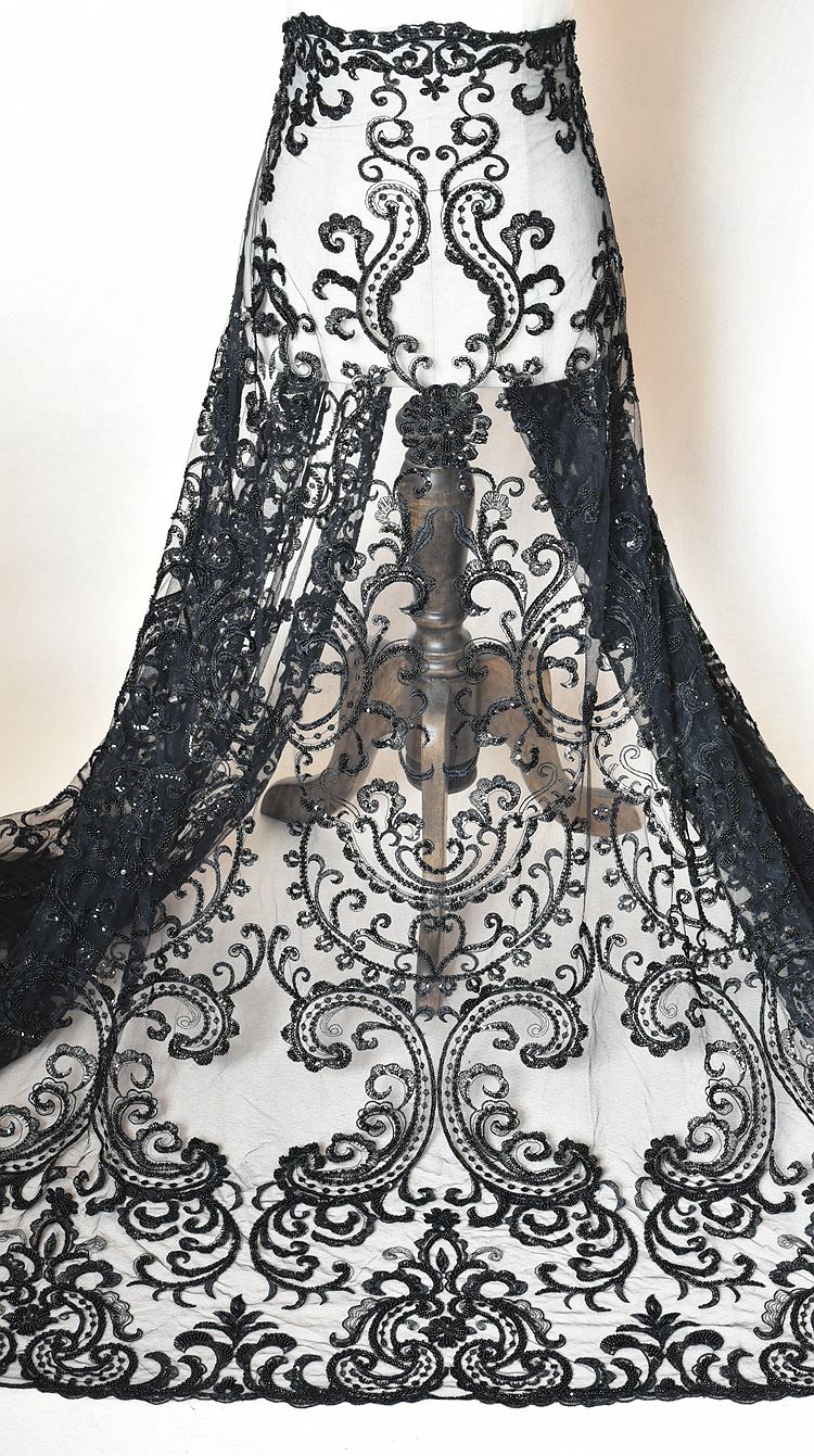 Grosshandel Weiss Schwarz Franzosisch Vintage Glitter Stoff Mit Perlen Stickerei Spitze Brautkleid Gaze Kleidung Dekoration Materialien Diy Spitze Stoff L021 Von Weddingbycassie 27 73 Auf De Dhgate Com Dhgate