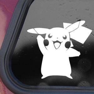 POKE PIKACHU ANIME CAR STICKER DECALS Pocket Monster PokéMon Go Truck  Window Wall Laptop Vinyl Decal Sticker Black White