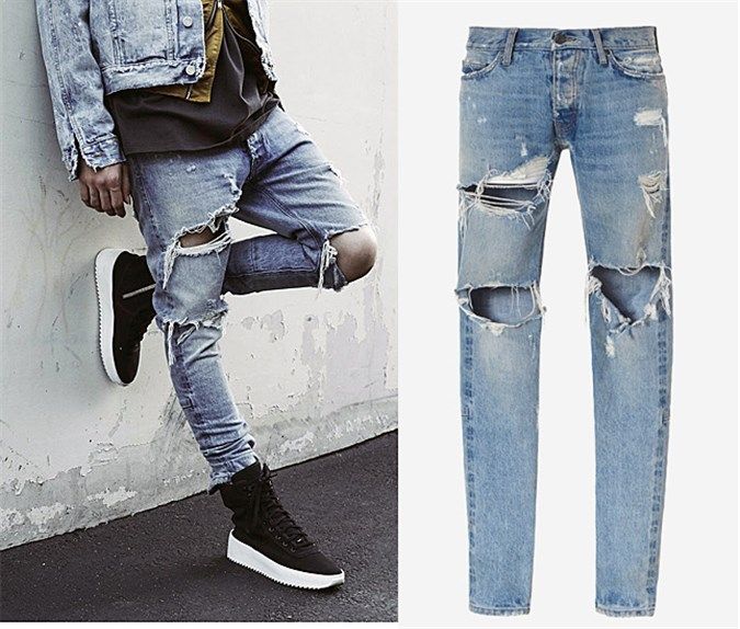 fear of god ripped jeans