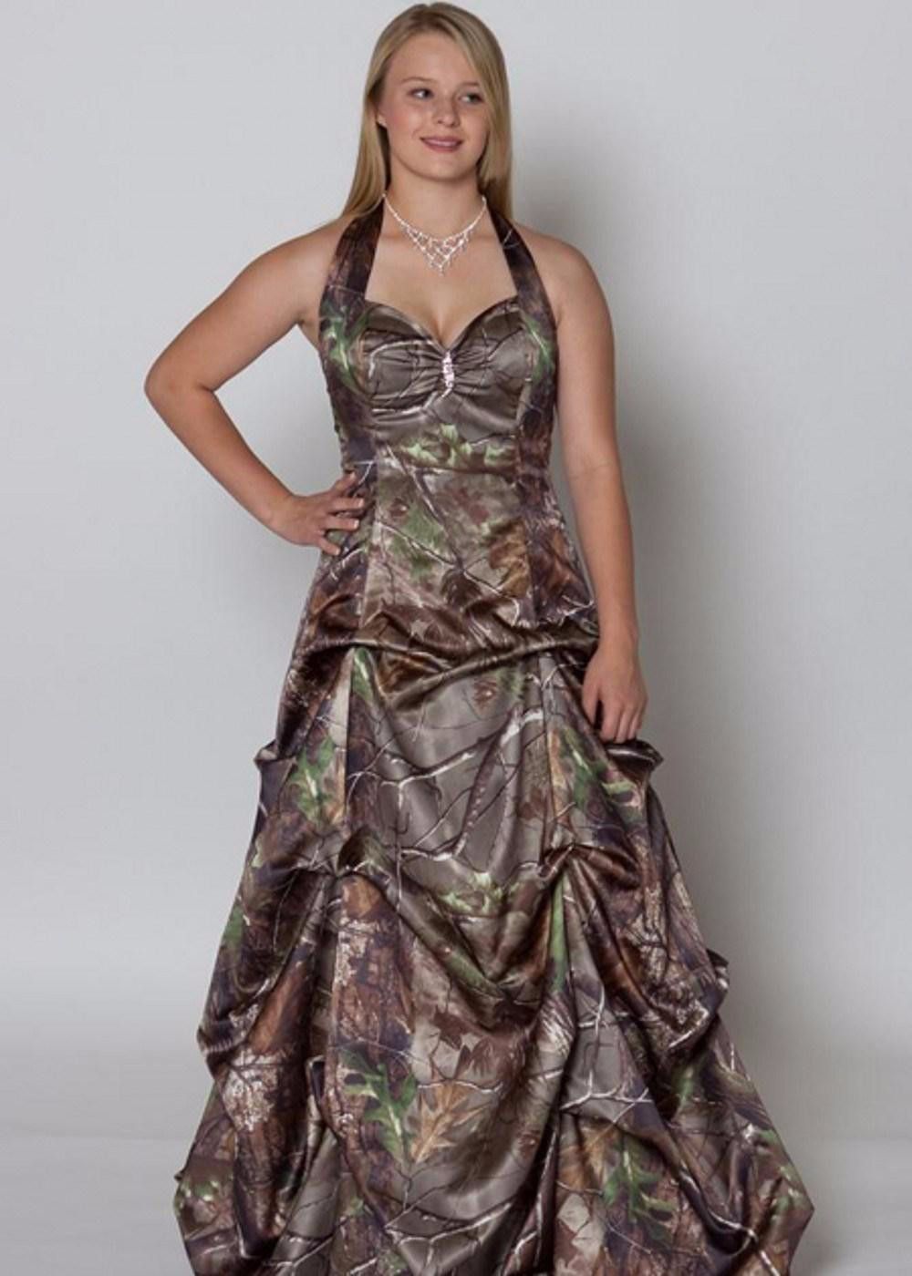 camo formal dresses