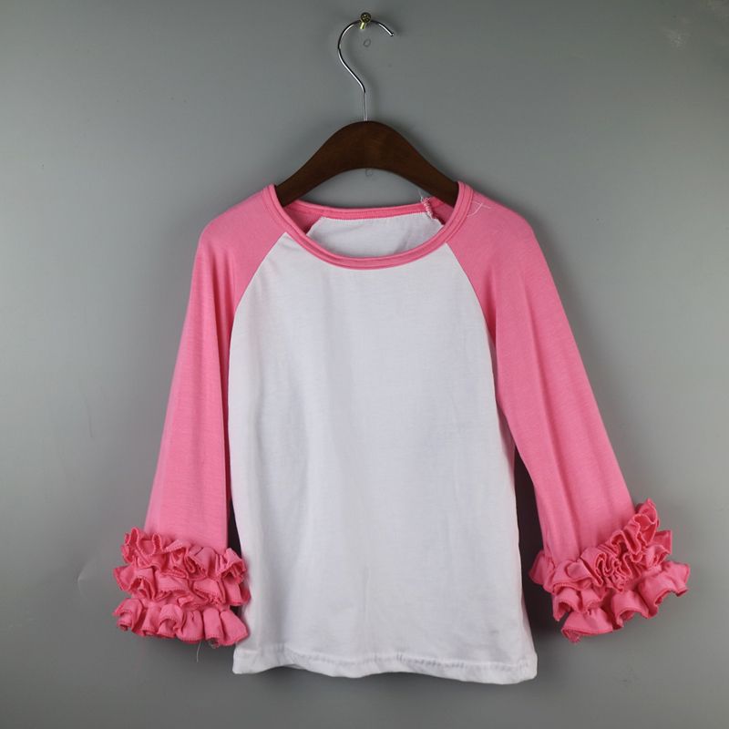hot pink ruffle shirt