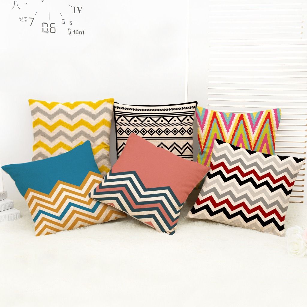 Acquista La Nuova Fodera Cuscino Schienale Cuscino Da Divano Geometrica A Righe Colorate E Nordiche Dallufficio Federa A 7 66 Dal Tingtingwaimao Dhgate Com