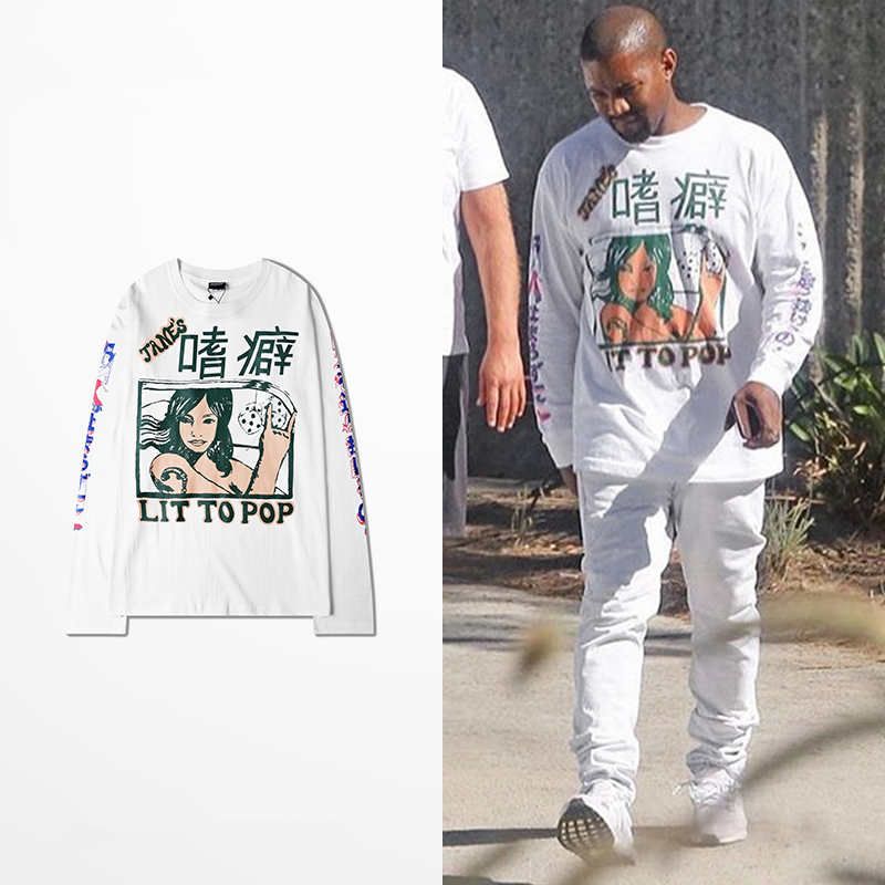kanye west long t shirt