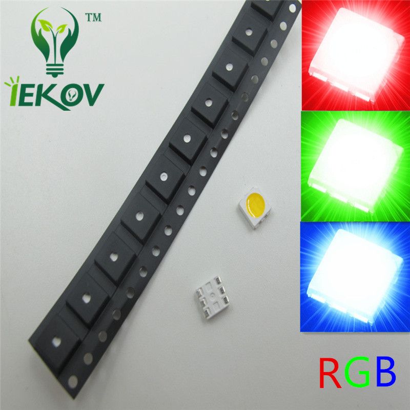 50 SMD LEDs 5050 gelb 3-Chip PLCC6-POWER gelbe yellow giallo geel LED SMT SMDs