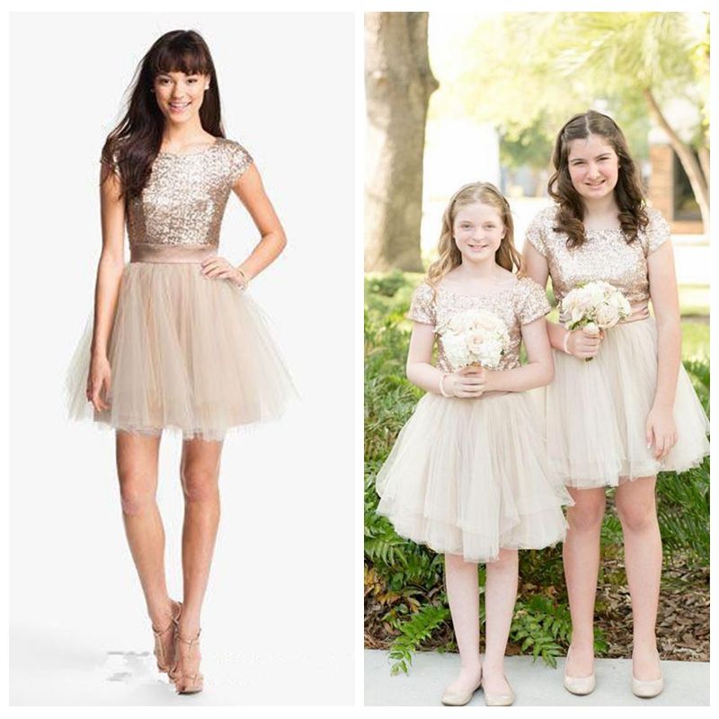 gold short sleeve dress