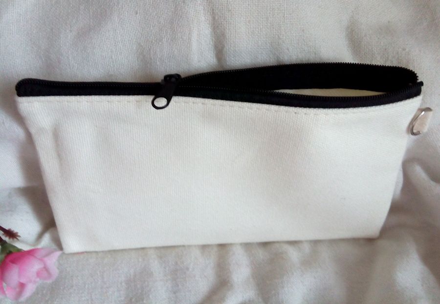 2020 Custom Eco White Cotton Canvas Cosmetic Bags DIY ...