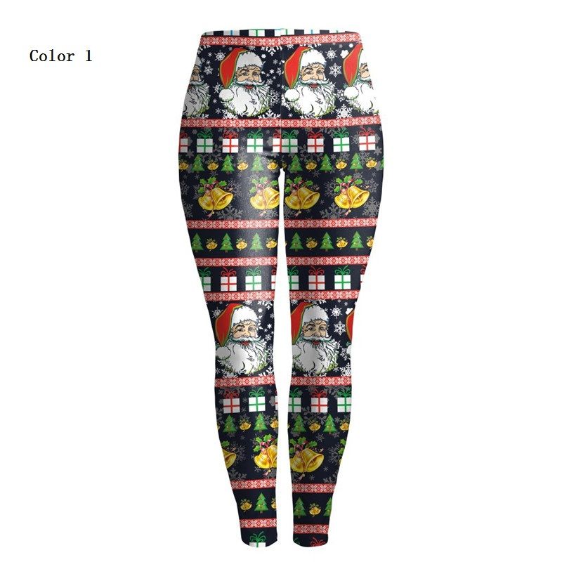 high waisted christmas leggings