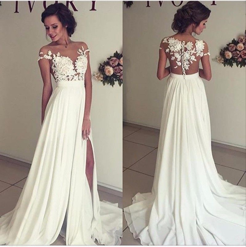 cheap ivory wedding dresses