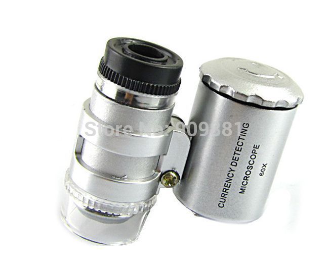Microscopio De Lupa Con Lente De Vidrio Para Monedas Negro Microscopio De Lupa Con Lente De Vidrio Para Monedas Negro