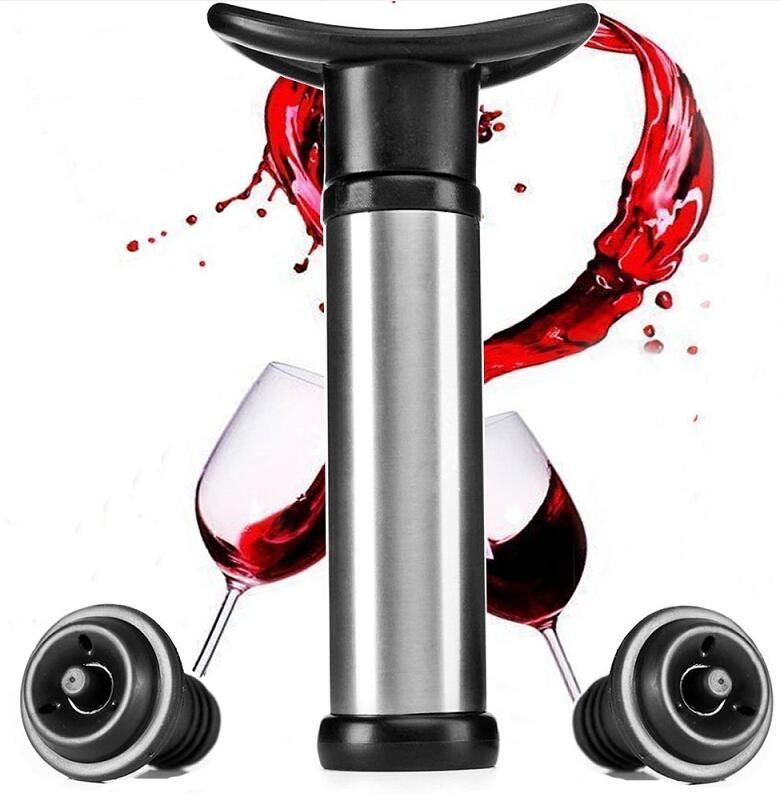 2021 Wine Bottle Vacuum Pump Sealer Preserver Saver With 2 Push Button