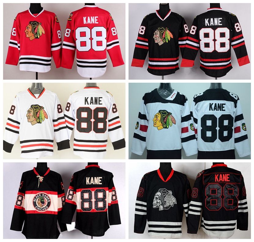 what color is the blackhawks home jersey