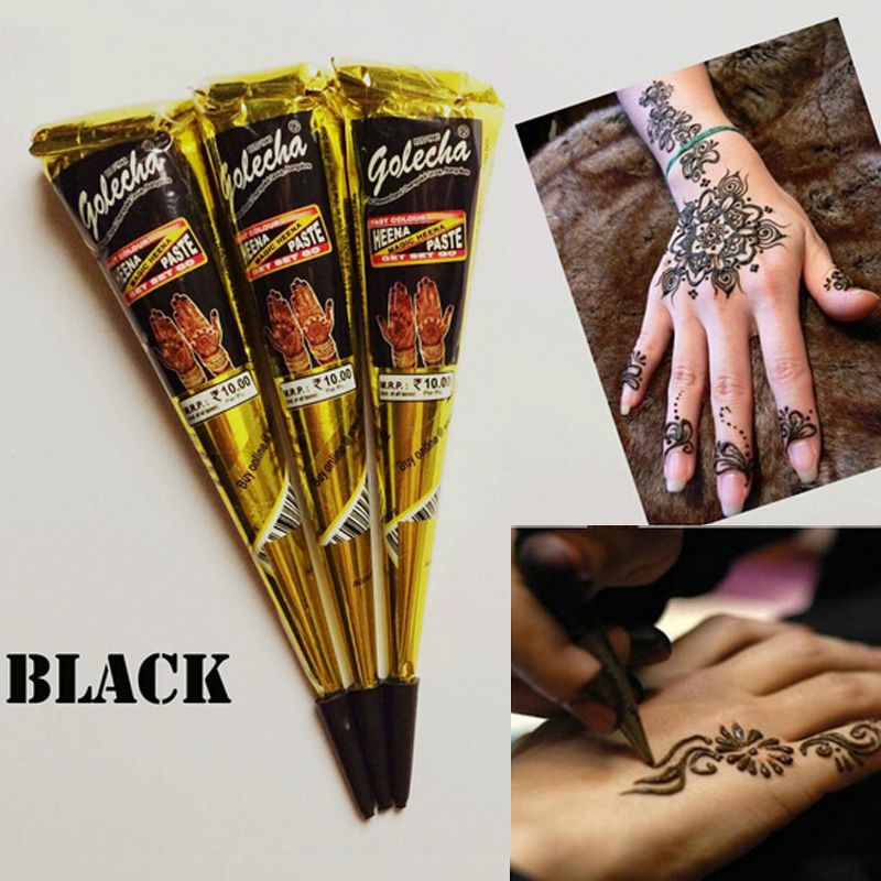 Hand Made Tattoo Pen Golecha Black Indian Henna Tattoo
