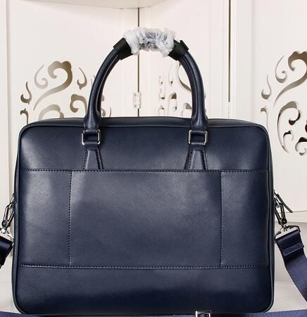 2018 Nuevo estilo Bolsos de hombro masculino Marca Para Bolsa de Genine Maletín