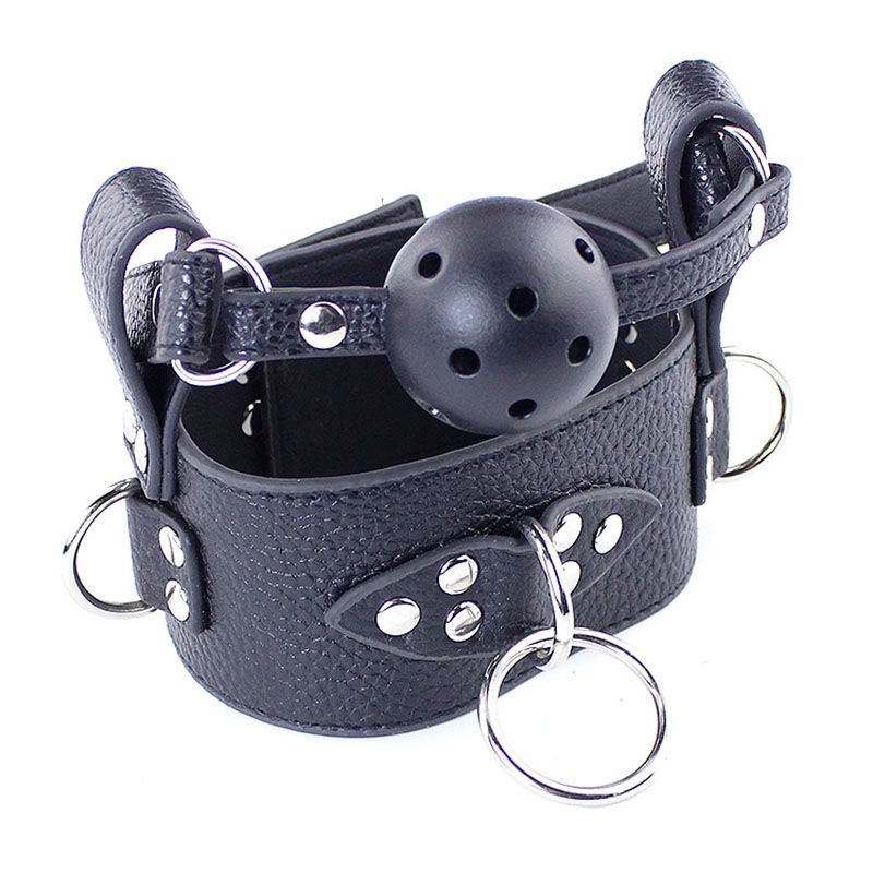 Sexy Ball Gag Collar Leash Sexy Ball Gag Collar Leash