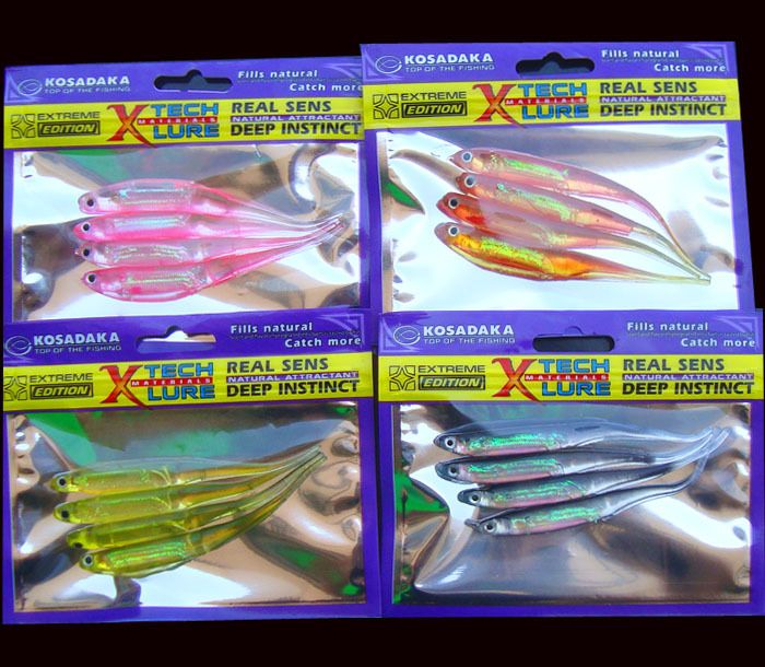 2021 Fishing Lure 3D Rainbow Fish Soft Bait Inner Aluminium Foil 3g