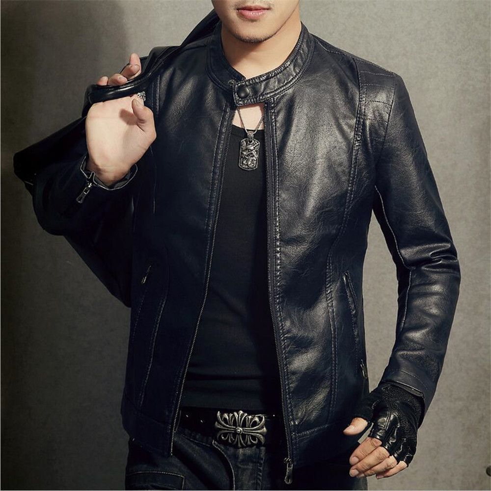 adidas leather jacket mens
