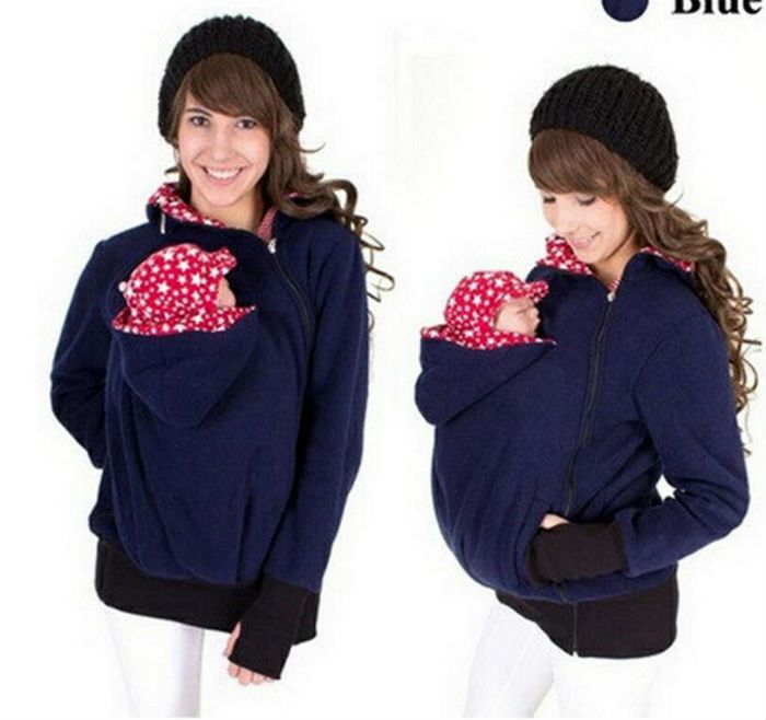 Veste De Portage Pour Bebe Veste A Capuche Kangourou Manteau Veste Pour Maman Et Bebe Portant Pull A Capuche Grossesse Du 12 Dhgate