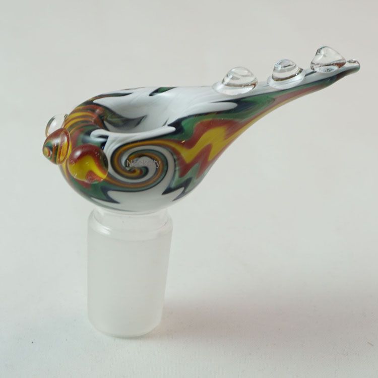 2020 14.4mm Glass Bong Bowl 18.8mm Heady Male Bowl Pieces For Bong Colored Glass Smoke Bowl