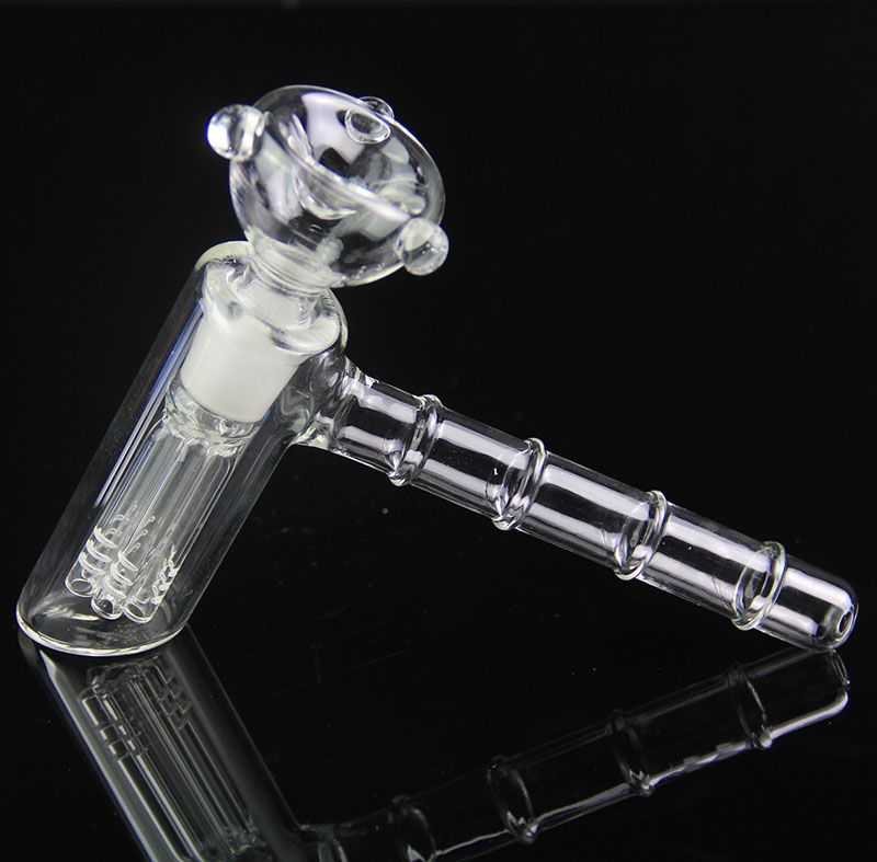 New Glass Pipe Tobacco Pipe Glass Hammer 6 Arm Perc Glass Smoking Pipes
