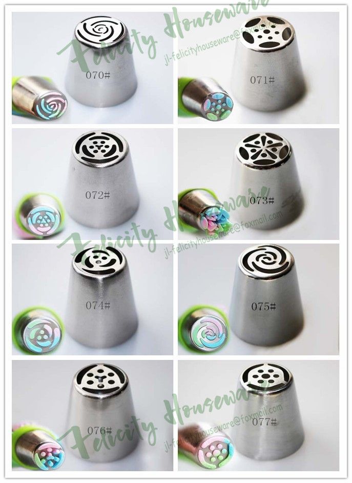 2021 Integral Forming Russian Flower Nozzles Stainless Steel Icing