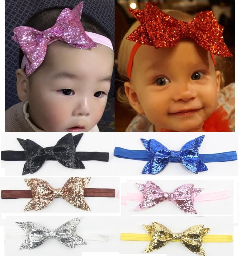 gold bow for baby