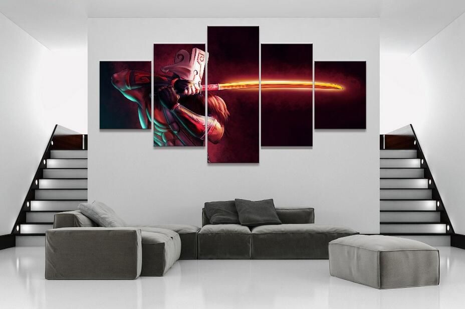 Game Poster Cloth Print Scroll Size Game Painting Wall Art Decor For DOTA2