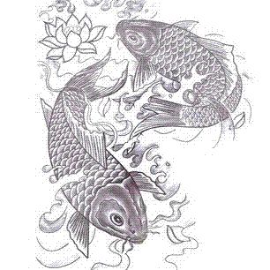 Large Big Fish Designs Temporary Tattoo Stickers Waterproof Body Paint Tatoo 3d Art Drawings For Men Back Customizable Temporary Tattoos Design