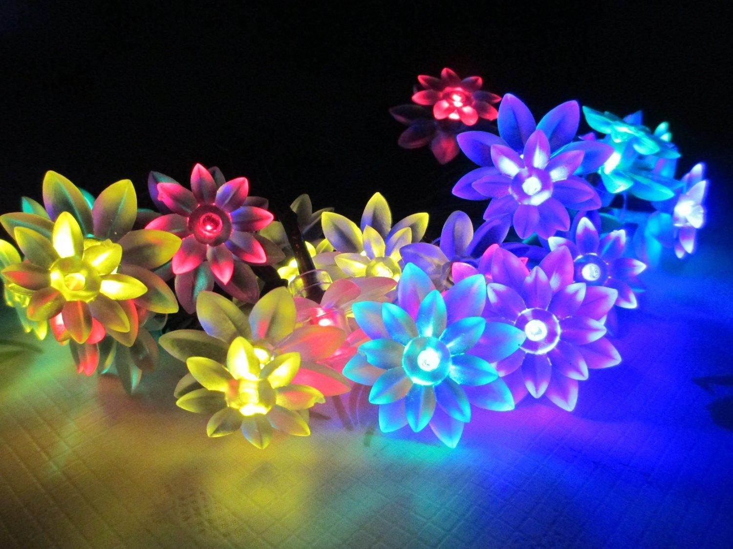 Outdoor String Lights Laser Lighting Led New Zitrades Outdoor String Lights Laser Lighting Led New Zitrades Solar Fairy 50 Flower Garden Decoration