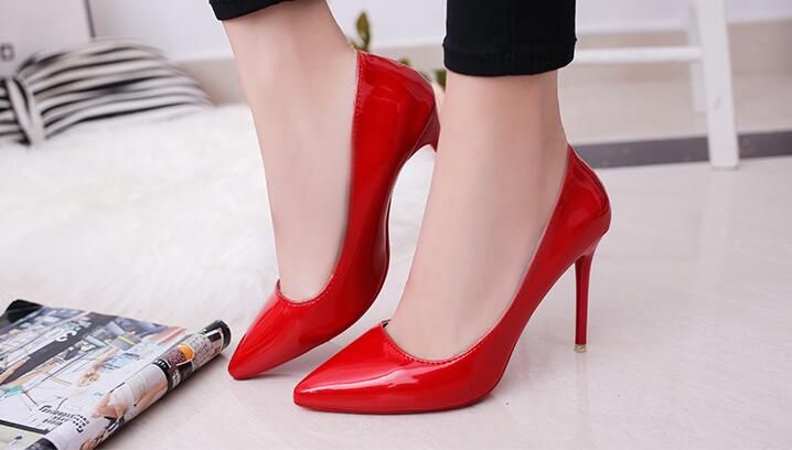Women High Heel Shoes Basic Model Pumps Lady Sexy Pointed Toe Wedding Shoes Pink Red Pumps Handmade Paint Shoes Cheap Shoes Dansko Shoes From Cn5656, $12.07| DHgate.Com