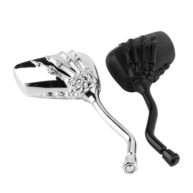 2X 8MM 10MM UNIVERSAL BLACK SKELETON/SKULL ARM MOTORCYCLE MIRRORS BIKE/MOTORBIKE 2X 8MM 10MM UNIVERSAL BLACK SKELETON/SKULL ARM MOTORCYCLE MIRRORS BIKE/MOTORBIKE